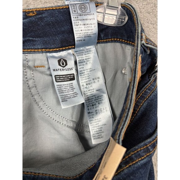 Levi's Superlow Flare Jeans 32 X 32 Blue Denim Waterless Design New With Tag's - Picture 7 of 8